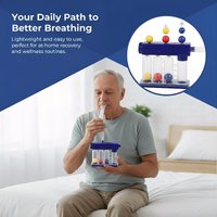 3 Balls Breathing Exerciser Lung Recovery Device for Respiratory Health Post Surgery Training Breath StrengthenerHot