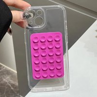 3D Suction Cup Airbag Transparent Phone Case for Xiaomi 15T 14T 13T 12T Pro 13 14 12 11 Lite POCO X7 F5 X5 X6 F7 F6 M6 PRO Cover