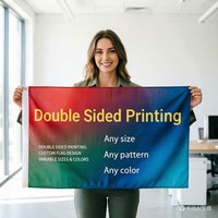 Double sided printing custom banners and banner pendants/free logo design/advertising/polyester fiber/custom printing decora