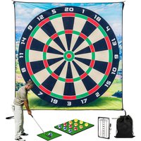 Golf Chipping Darts Mat Indoor Outdoor Swing Detection Training Mat Hitting Posture Correcting Set for Kids Adults Family Party