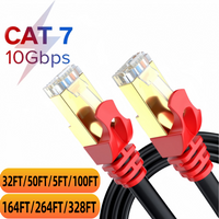 MIZIQIER 10m 20m 30m 50m 80m 100m Cat7 Cat6 Enternet Cable 10Gbps compatible Cat8 Cable for Modem Router Gaming PC PS4/5/6 Xbox