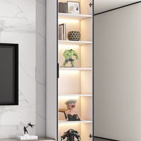Bookcase display cabinet Floor-to-ceiling wine cabinet Household living room glass door