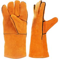 Forge Welding Gloves Heat/Fire Resistant BBQ Oven Grill Fireplace Tig Mig Baking Furnace Stove Pot Jewelry Tools Equipment