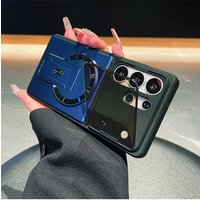 Invisible Kickstand Magnetic Case for Samsung Galaxy S26 S25 S24 S23 Ultra A57 A56 A37 A36 A27 A26 A17 A16 Lens Protection Cover