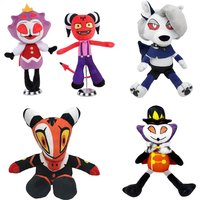 30CM Blitzo's Teddy Plush Toy Helluva Boss Plush Animal Toys Cartoon Stuffed Soft Toy Christmas Birthday Gift For Children