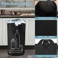 Recycling Bin Oxford Cloth Storage Bags 115L Indoor Can Glass Recycling Bin for Kitchen Home Garage Pantry Office Camping Picnic