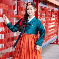 Korean Traditional Costume Minority Performance Court Clothes Asian Cosplay New Year Wedding Party Dance Dress