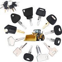 12 Keys Heavy Equipment Construction Ignition Key For Caterpillar Jcb Yanmar Kobelco For Volvo BOBCAT Hitachi Komatsu Excavator