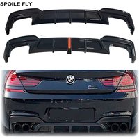 2012 To 2018 For BMW F06 F12 F13 6 Series M Pack M6 640i 650i M Sport MP Replacement Style Rear Bumper Diffuser Lip Splitter