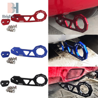 1 Set Universal Aluminum Alloy Rear Tow Hook Racing Rear Tow Hook Rhombic Towbar Towing Tools For Civic Fit Jazz Gk5 B.H
