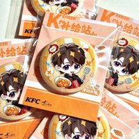 2Pcs/Set Kawaii Hot Game Cartoon Love and Deepspace Caleb Xia Yizhou Pins Breastpin Badge Cartoon Jewelry Handbag Schoolbag Hat