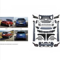 SVR Style PP Material Body Kits Include Headlight Taillights Fender Front Rear Bumper Assembly for RANGE ROVER Sport L494 18-21
