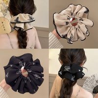 2025 Korea Elegant Big Scrunchies Women Girl Elastic Hair Rubber Band Accessories Tie Hair Ring Rope Headdress Headwear Ornament