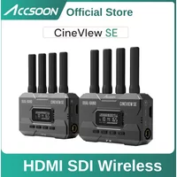 Accsoon CineView SE HDMI Transmitter Wireless 1080P60 Dual-Band Video System 1200ft Range 0.05s Latency for Camera Live Stream