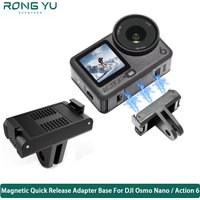 Magnetic Quick Release Adapter Base For DJI Osmo Nano Action camera For DJI OSMO Action 6 Quick-release Two Claw Mount Adapter