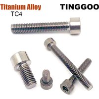 1Pc M1.6 M2 M2.5 M3 M4 M5 M6 M8 M10 M12 DIN912 TC4 Titanium Alloy Gr4 Hexagon Hex Socket Smooth Head Cap Allen Bolt Screw