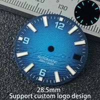 28.5mm New Sea Style Watch Dial Skx007 Mods C3 Bgw9 Luminous High Quality Dial Fit NH35/36 Movement Mechanical Movement