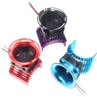 Motor Heatsink Cover+Cooling Fan for WLtoys A959-B 144001 124019 HSP 1/8 1/10 RC Car 540 550 3650 Size Motor Heat Sink