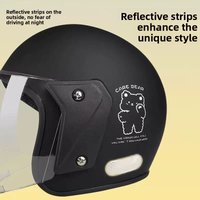 Men's and Women's Half Helmet Autumn and Winter Warm Summer Sun Protection Universal Battery Car Helmet