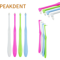 10pcs Orthodontic Brush End Tuft Tapered Toothbrush Pointed Head Correction Clean Teeth Gap Floss Oral Hygiene Teeth Brushes