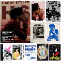 Singer H-Harry S-Styles Poster Self-adhesive Art Waterproof Paper Sticker Coffee House Bar Room Wall Decor