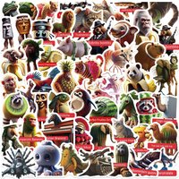 60Pcs Italian Brainrot Abstract Animals Decals Tung Tung Tung Sahur Stickers Notebook Scrapbook Phone Cartoon Gifts Sticker