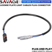 M1000RR S1000RR Motorcycle License Plate Light Cable Plug For BMW M 1000RR S 1000 RR 2019-2025 Number Plate Lamp Connector Wire