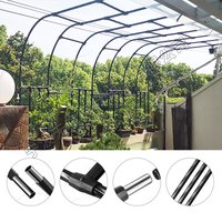 Half arch flower stand plant climbing vine clematis grape rose climbing arch stand Internet celebrity courtyard deco