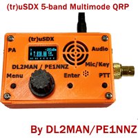 (tr)uSDX usdx transceiver 5-band Multimode QRP Kits and assembled with case by DL2MAN and PE1NNZ