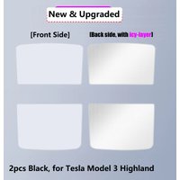 Sunroof Sunshades For Tesla Model 3 Highland 2024 Model Y Juniper Ice Cloth Buckle Sun Shade Glass Front Rear Skylight Accessory