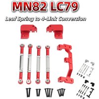 MN Rc Crawler Upgrade Parts Adjustable Aluminum Rear Four Link Pull Rod Seat Kit For Mn82 Lc79 Leaf Spring Modification In Stock