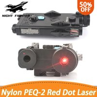 Wadsn PEQ-2 Red Dot Laser Nylon AN Peq Sight PEQ2 Indicator Fit 20mm Rail Tactical Hunting Weapon Scout Light For CS Wargame