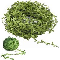 Artificial Vines Leaf Ribbon Artificial Eucalyptus Leaf Garland Leaves Foliage Green Leaves Ribbon Wedding Wall Crafts Party