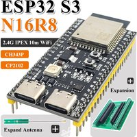 ESP32-S3 Development Boards with Expansion Adapter Kit 2.4G Wifi BT Module ESP32-S3-1 N8R2 N16R8 44Pin Type-C ESP32-S3