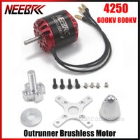 NEEBRC 4250 800KV 600KV Outrunner Brushless Motor 3-7S for RC FPV Fixed Wing Racing Drone Plane Aircraft Multicopter ESC Part