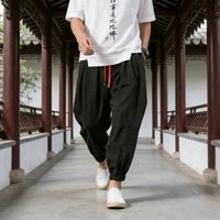 FGKKS Brand New Men Casual Pants 2026 Spring Fashion Becoming Chinese Loose Style Male Autumn Multicolor Drawstring Trousers