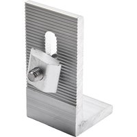 10Pcs Aluminum L Foot Mounting Bracket For Sloped Tin Roof Solar Panel Rail System Heavy Duty Rust Proof Installation Hardware