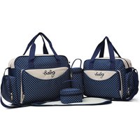 5PCSMommy Bag Fashion Dot Print Oblique Span Large Capacity Outgoing Mother and Baby Bag Portable One Shoulder Mother Diaper Bag