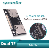 2 Dual TF Card To CE Adapter Card for IPOD 3 4 5 6 7Th Classic Video Industrial PC Recorder Driving Device NAS Perfectly X86