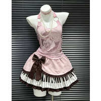French Elegant 2026 Y2K Piano Print Ruffle Lace Mini Skirt Female Retro Vintage Harajuku Casual Summer Streetwear Fashion Skirt