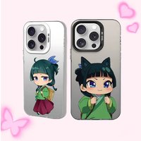 Cute M-Maomao Kawaii Phone Case For IPhone 17 16 15 11 12 13 14 Pro Max 16 Plus 12 Mini 7 8 XR XS 15Pro MAX Cove