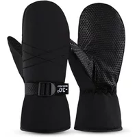 AliExpress NONE Men Women Ski Mittens Waterproof Snow Gloves Windproof Thermal Cycling Gloves Black Outdoor Sport Snowboard Gloves