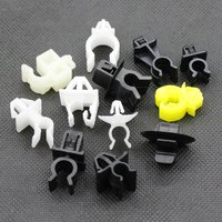 10Pcs Universal Car Bonnet Hood Holder Clip Nylon Plastic High Quality Rod Support Durable Grommet Stay Clamp