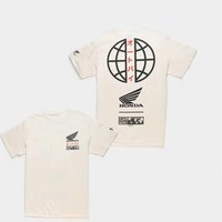 AliExpress Honda Men's and Women's T-shirt Summer High-end Cotton Tee 1980s Honda Racing Short-sleeved Spring Autumn Motorcycle Cycling Top
