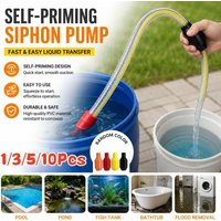3/5/10Pcs Manual Shake-to-Start Siphon Water Pump,Portable Self-Priming Water Pump for Pool,Pond,Fish Tank,Bathtub Drainage Tool