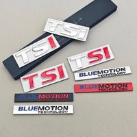 3D Metal Car Styling TSI BLUE MOTION Logo Sticker Rear Trunk Badge Front Grille Emblem For VW Golf MK4 MK5 MK6 MK7 Polo Passat