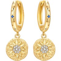 Orstarry S925 Sterling Silver 18k Golden Sun Star Drop Earrings Women Earrings Charm Fashion Versatile Party Jewelry Gifts