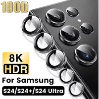 Camera Lens Protector Glass For Samsung S23 S24 Ultra Plus Full Cover Lens Metal Protector Ring For Galaxy S22 Ultra Camera Film