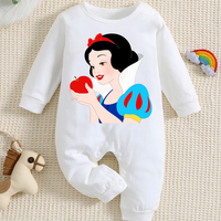 Cartoon Print Newborn Baby Romper for 0-6 Months Infants baby feeding things