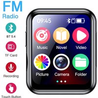 MP3 Player Bluetooth 5.4 HiFi Sound Music Player Full Touch Screen MP4 Walkman Built-in Speaker Recorder Camera FM Radio E-book